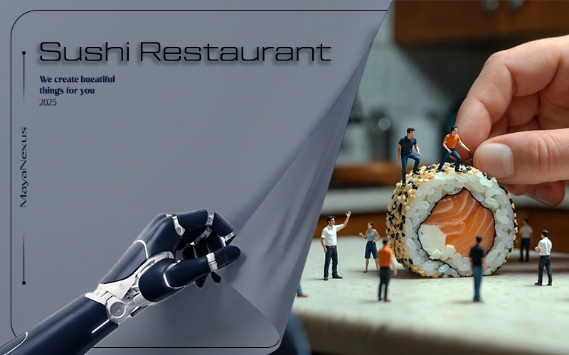 Restaurant Marketing video created with AI